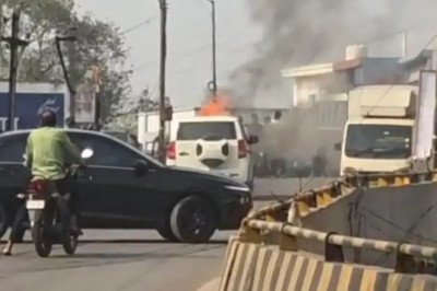 कोरबा ब्रेक : अभी अभी ओव्हरब्रिज पर लगी आग,स्कार्पियो चपेट में.. मची अफरा तफरी